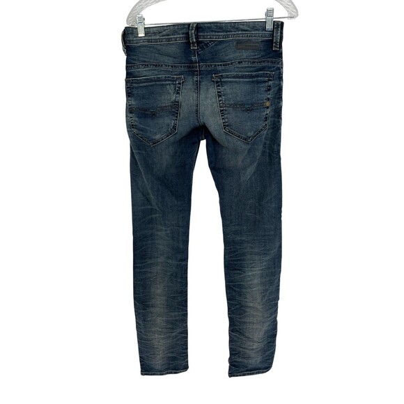 Diesel Jeans Women's Size 28 Blue Thavar Denim + Sweat Pants Cotton Blend - Picture 2 of 9